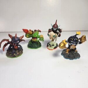 Skylander Figurines Lot of 4 Fright Rider Countdown Spyro Dragon Zook